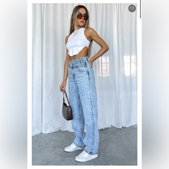 White Fox Boutique Take My Time Jeans NWT - Picture 6 of 9